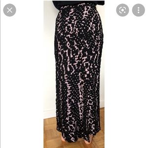 Christian Wijnants KVANTI skirt in Black/Lilac Snake